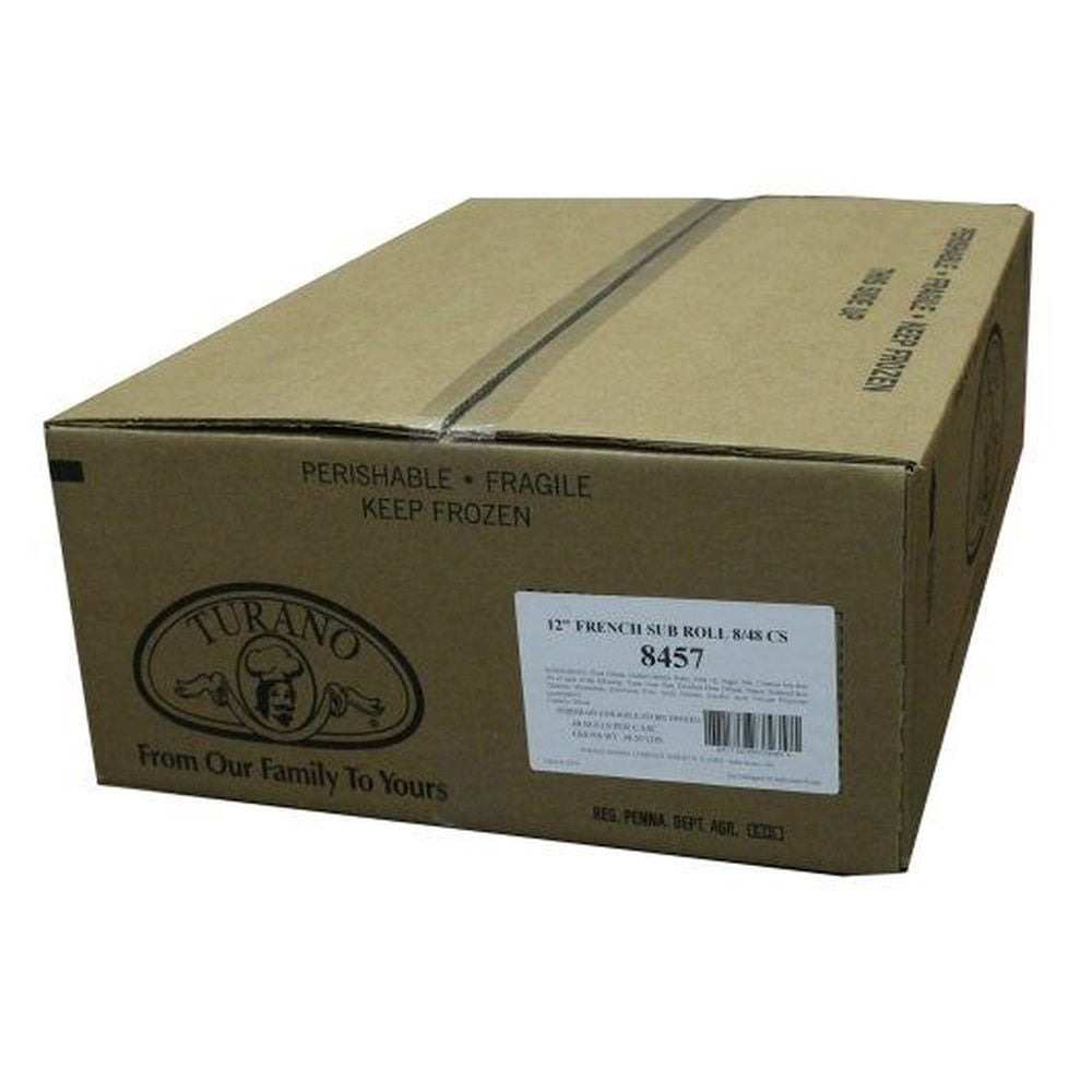 Turano Baking Co 12 Inch French Sub Roll 5.5oz (PACK OF 48)