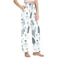 thumbnail image 2 of FORMRS Women's Pajama Pants with Pockets Soft Comfy Loungewear Sleep Bottom, Sizes S-2XL, Cute Snowmen, 2 of 8