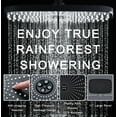 thumbnail image 4 of KESTE 12 Inch High Pressure Rain Shower Head with Magnetic Handheld Shower Heads, 3+8+1 Spray Setting, Detachable Showerheads with 60" Hose for Bathroom, Black, 4 of 10