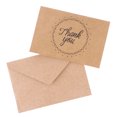 thumbnail image 2 of EeaseCA 10PCS Kraft THANK YOU Letters Thank You Folding Set with Kraft Envelopes - 10, 2 of 7