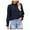Black, variant on Women’S Cotton Eyelet Embroidered Blouse, Ruffled Mock Neck Long Flare Sleeve Button Front Casual Top, Hollow Out Lace Detail Fall Daily Shirt, 1 Piece, Sizes S Through XL