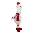thumbnail image 5 of Northlight Plush Standing Striped Llama Christmas Figurine - 26" - White and Red, 5 of 5