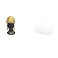 thumbnail image 1 of Escultura De Resina De Mujer Africana, Centro De Mesa Con Cestas De Alambre De Metal Flotantes Para La Entrada Del Hogar, Cocina, Baño, Sala De Estar, Organizador De Decoración., 1 of 8