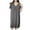 Gray, variant on UNITWRY Modal Sleepshirts for Women Nightgown Pleated Front Sleepwear Below The Knee Short Sleeve Nightshirt Solid Color V-Neck Nightdress Loose Loungewear Casual House Dress Home Wear Pajamas