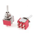 thumbnail image 1 of Unique Bargains 2 Pcs AC 250V/2A 125V/5A 6-Pin DPDT 2-Position ON/ON Toggle Switch, 1 of 1