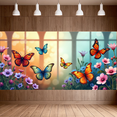 thumbnail image 5 of Beautiful Butterfly and Flower Design Background Banner Party Decors Backdrop for Garden Parties Outdoor Celebrations Photo Shoots and Spring Events, 5 of 6