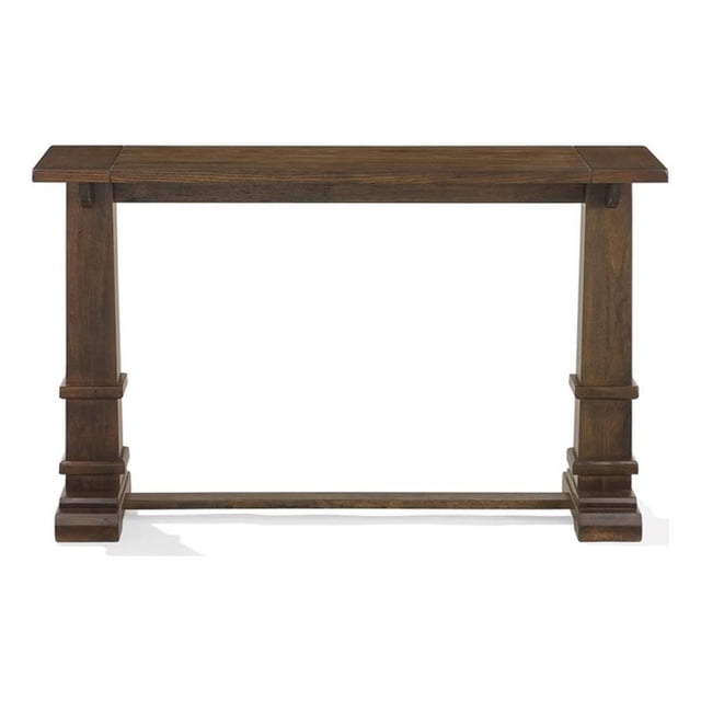 Pemberly Row Table Console Contemporaine pour Entrée en Chêne Foncé
