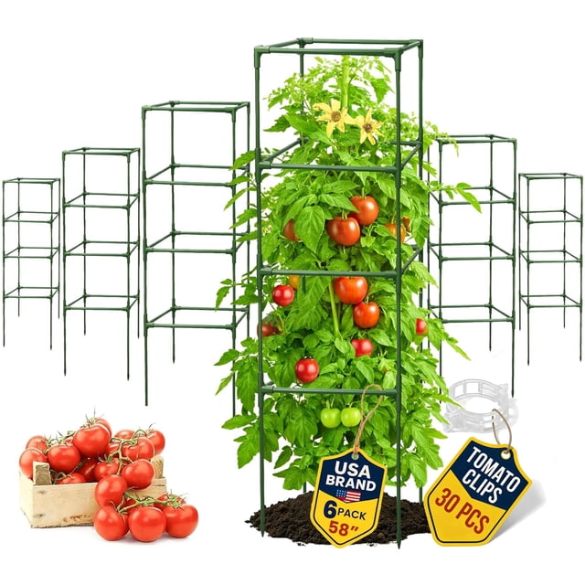 Soporte Cuadrado para Tomates K-Brands Paquete de 6 Unidades de 147 cm