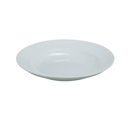 

Paris Oval Rim Soup Plate 10 Oz. 9 W Porcelain White Pack of 16
