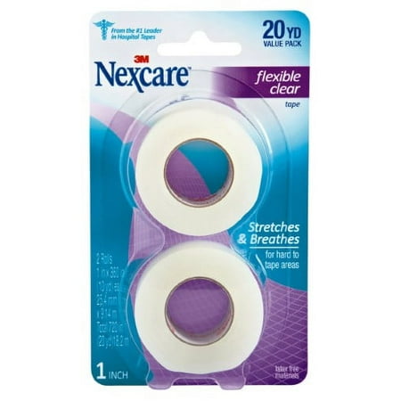 Nexcare Flexible Clear First Aid Tape (Pack of 4)