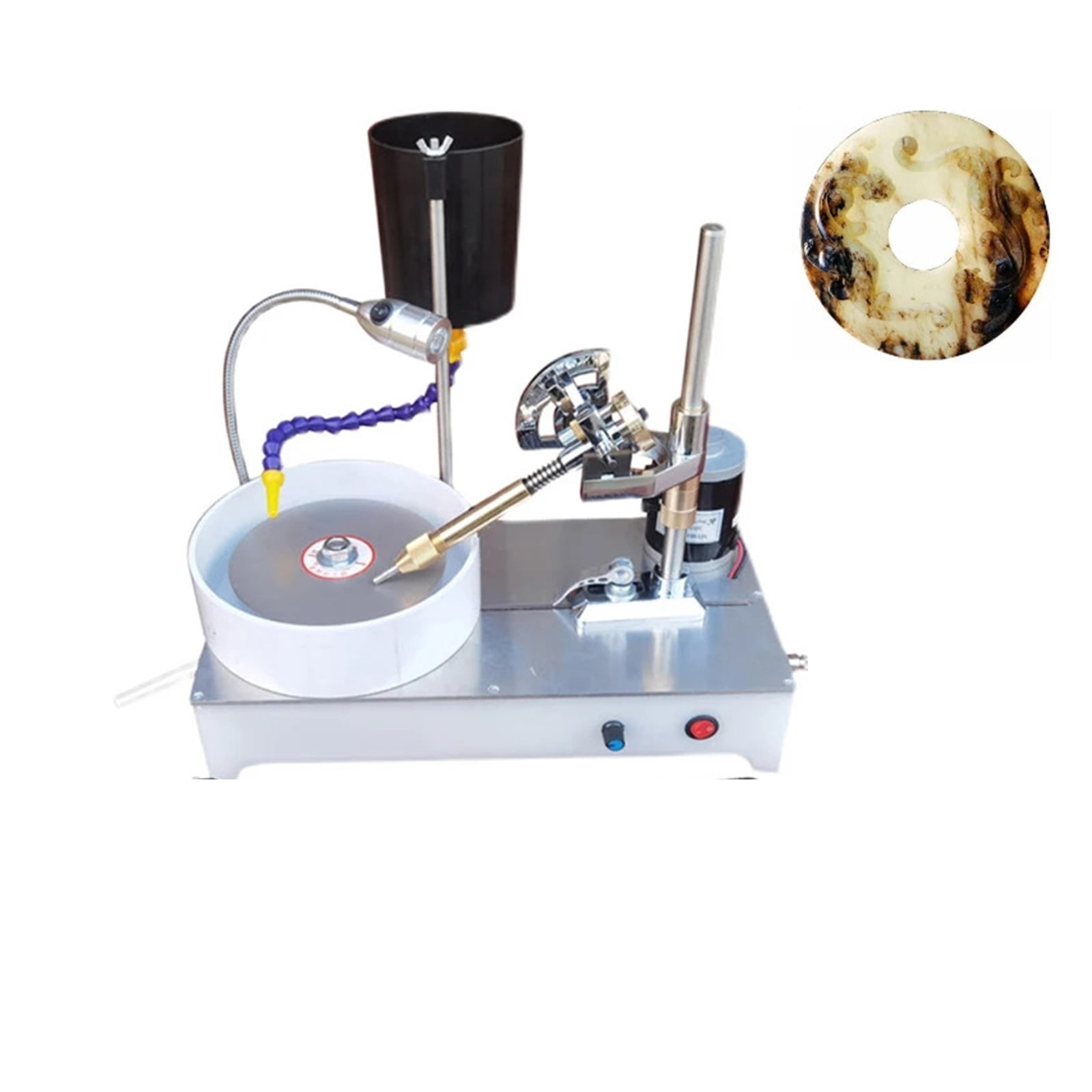 Jewelry Stone Polishing Machine, Stepless Speed Angle Grinder, DIY stone Processing Tool ,Powerhouse Performance