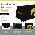 thumbnail image 2 of Iowa Hawkeyes 6' College Sports Printed Table Throw - NCAA Licensed - Polyester Draped - School Tablecloth (Black, Gold), 2 of 5