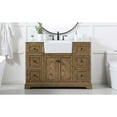 thumbnail image 3 of Elegant Lighting Vf60248 Franklin 48" Free Standing Single Basin Vanity Set - Wood, 3 of 15