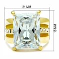 thumbnail image 2 of Luxe Jewelry Designs Women's Gold Ion Plated Engagement Ring with AAA Grade CZ - Size 6 (Pack of 2), 2 of 4
