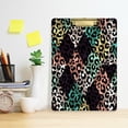 thumbnail image 5 of FMSHPON Leopard Texture Clipboard Hardboard Wood Nursing Clip Board and Pull for Standard A4 Letter 13x9 inches, 5 of 7