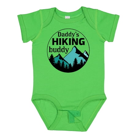 

Inktastic Daddy s Hiking Buddy with Mountains and Trees Gift Baby Boy or Baby Girl Bodysuit
