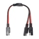 thumbnail image 1 of Cable SAE SAE a SAE 1 a 2 Cables de extensión Cable de , 14AWG de 2 clavijas, 1 of 5