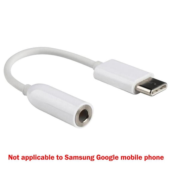 USB-C Type C Adapter Port to 3.5MM Aux Audio Jack Headphone. HOT. X5K5-NEW L0I3