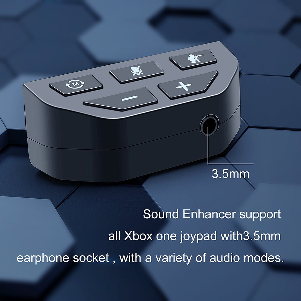 3.5mm Stereo Headset Adapter Headphone Converter For Xbox One Controller Houkiper Black