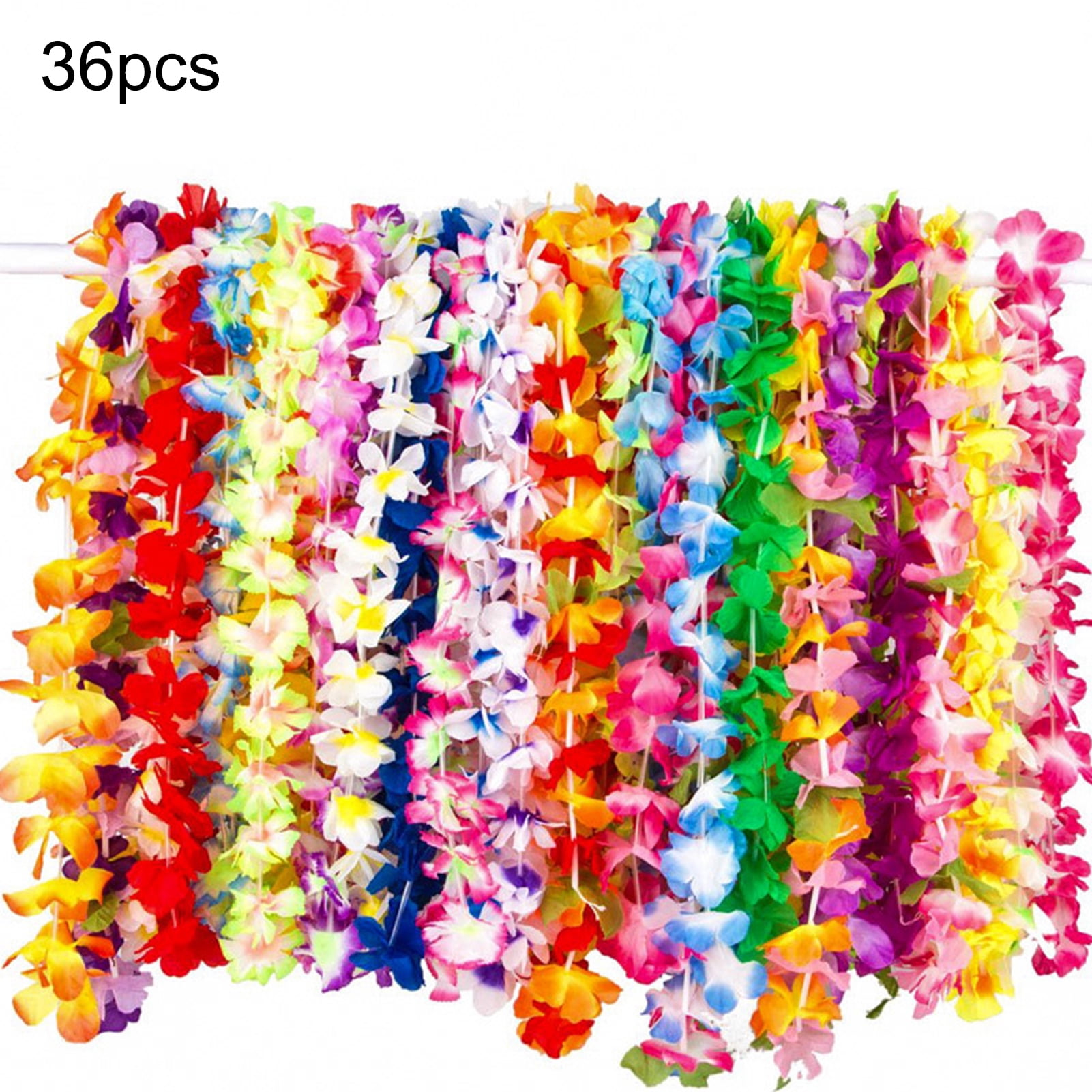 36Pcs Hawaiian Luau Party SuppliesHawaiian Leis, Perfect for Your
