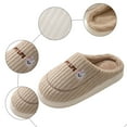 thumbnail image 4 of Dakaela House Slippers for Women Men Fleece Lined Winter Warm Bedroom Slides Non Slip Indoor House Shoes, 4 of 5