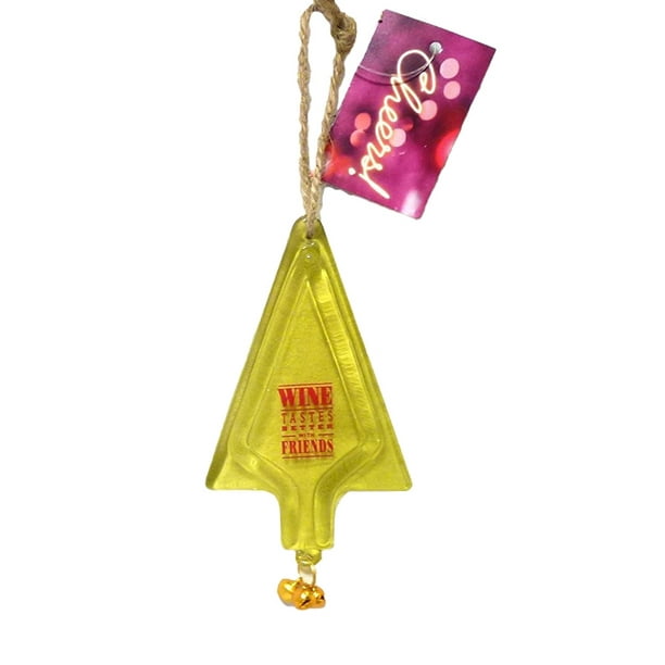 St Nicholas Square Christmas Tree Ornament Wine Tastes Better With Friends Walmart Com Walmart Com