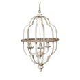 thumbnail image 1 of Distressed White Iron 3-Light Chandelier, 1 of 1