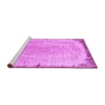 thumbnail image 2 of Ahgly Company Machine Washable Indoor Square Persian Pink Traditional Area Rugs, 3' Square, 2 of 4