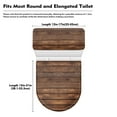 thumbnail image 6 of SEANATIVE Wood Toilet Lid Cover and Toilet Tank Cover Set 2 Piece Toilet Seat Cover and Tank Lid Covers Comfortable Toilet Covers Set for Bathroom Fits Most Toilet Tanks & Lids, 6 of 7