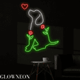 thumbnail image 3 of Glowneon Flower Dog Neon Sign, Flower Dog Led Sign, Dog Led Light Art, 3 of 4