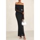 thumbnail image 4 of Vestido PRETTYGARDEN Maxi Ajustado con Mangas Largas y Hombros Descubiertos XL, 4 of 8