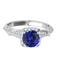 thumbnail image 2 of Aonejewelry 1.15 Ct. Ttw Diamond and Tanzanite Ring In 14k White Gold, 2 of 4