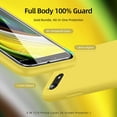 thumbnail image 2 of [3 in 1 for iPhone SE case 2022/3rd/2020/2nd gen, iPhone 7/8 case，with 2 Pack Screen Protector, Liquid Silicone Ultra Slim Shockproof Protective Phone Case [Microfiber Lining] (Yellow)…, 2 of 13