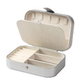 thumbnail image 1 of Leather Jewelry Storage Box Double Layer Design Earrings Necklaces Rings Organizer, 1 of 7