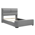 thumbnail image 2 of Espece Fabric Hidden Storage Bed, Gray, Full, 2 of 5