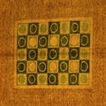 thumbnail image 1 of Ahgly Company Machine Washable Indoor Square Abstract Yellow Modern Area Rugs, 8' Square, 1 of 4