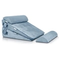 thumbnail image 1 of Conjunto de 4 Almohadas Ortopédicas en Cuña para Cama, para Recuperación Postoperatoria, Alivio Corporal, Mitigación de Reflujo Ácido y Gastroesofágico, Gris Oscuro, 1 of 6