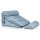thumbnail image 1 of Conjunto de 4 Almohadas Ortopédicas en Cuña para Cama, para Recuperación Postoperatoria, Alivio Corporal, Mitigación de Reflujo Ácido y Gastroesofágico, Gris Oscuro, 1 of 6