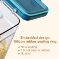 thumbnail image 3 of Clear Plastic Sealed Food Tank Moisture-proof Fresh-keeping Storage Box Snack Cereal Jar Container  White  S, 3 of 10