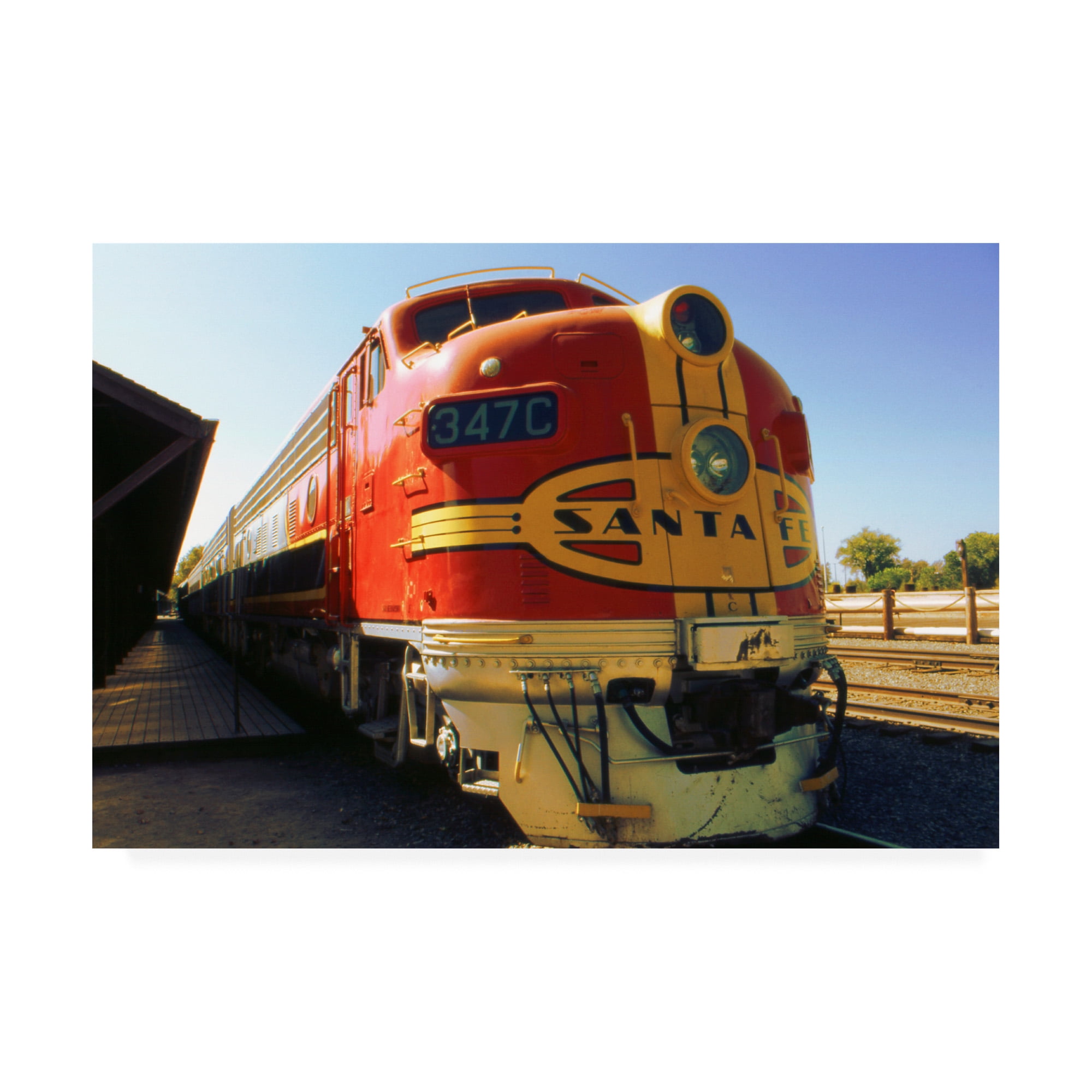 Trademark Fine Art 'Santa Fe Railroad' Canvas Art by Peter Potter