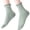 Green, variant on Women Vintage Gingham Ruffle Trim Cotton Crew Socks Soft Plaid Mid Calf Casual Socks