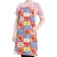thumbnail image 5 of Pioneer Flower Floral Print Pattern Apron for Women and Men, Cotton Linen Waterproof with Pockets, Adjustable, 33x27 Inch for Kitchen, Gardening, BBQ, Salon, 5 of 6