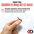 thumbnail image 5 of Captain O-Ring - Replacement 263054 O-Ring Kit for Pentair/PacFab/Sta-Rite Slide Valve 263064, 263052, 263053, 263078, 263079 2 Sets, 5 of 7