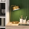 thumbnail image 3 of Evelyn&Zoe Bradburn 18.5" Tall,tegrated LED Table Lamp with Metal Shade, Brass/Brass, 3 of 8