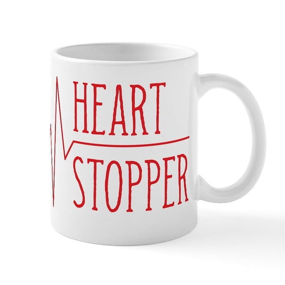 CafePress - Heart Stopper - 11 oz Ceramic Mug - Novelty Coffee Tea Cup