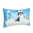 thumbnail image 2 of Daiia Collie in Bathtub Bedding Waterproof Pillow Protector Zippered Queen – Bed Bug Proof Pillow Encasement-20"x30", 2 of 9