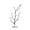 Black D, variant on Floleo 10Pcs Halloween Artificial Black Twigs, 5.91in Plastic Bare Branches Vase Filler, Gothic Scary House Decor for Mantel Table Wreath Centerpiece