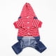 thumbnail image 5 of Xihbxyly Liquidación de Verano Nuevos Picamas de Cuatro Patas para Mascotas y Ropa de Rayas de Moda para Perros de Invierno, 5 of 6