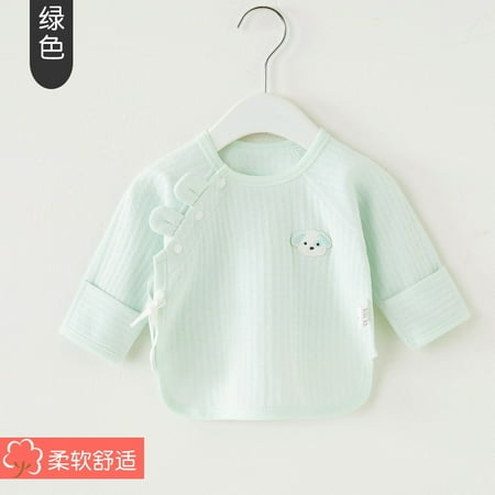 

QWZNDZGR Newborn Baby s Half-Back Clothes In Spring Autumn And Winter And Clothes Made Of Pure Cotton At The Beginning Of The Year