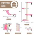 thumbnail image 2 of CAMOTUSE 5 PCS Cat Wall Shelves Cat Wall Climber Set Cat House Scratching Board, 2 of 6